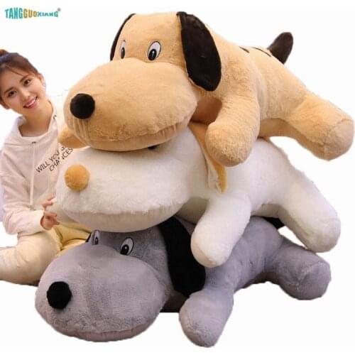 Soft Stuffed plush Animals Dog Plush Toys pillow dog kids toy sofa cushion backrest birthday Christmas Gift 70-100cm