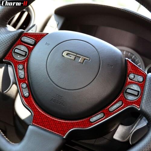 Carbon Fiber Steering Wheel Button Panel Cover Trim For Nissan GTR R35 2008-2016