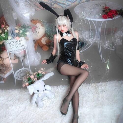 New Sexy Cute Rabbit Black Tight Lingerie Body Suit for Women Swimwear bikini Lingerie Set Sexy Cosplay Wholesale