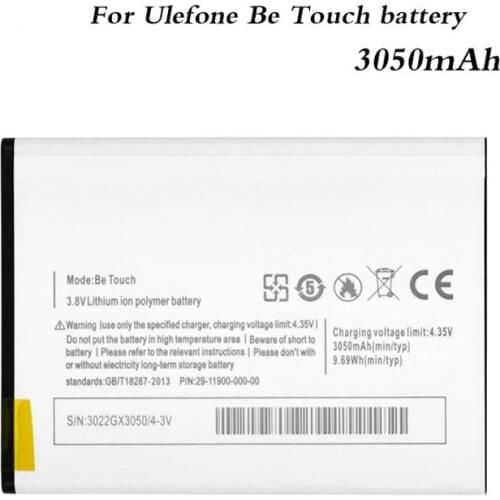 Backup Ulefone Be Touch Battery For Ulefone Be Touch Be Touch 2 3050mAh Smart Mobile Phone