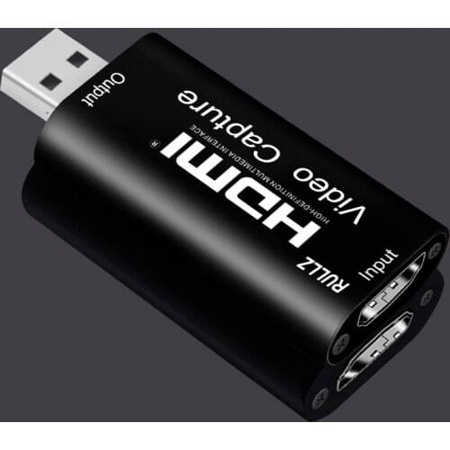 Rullz HD 1080P 4K HDMI To USB 2.0 Video Capture Card DVD Camera PC Game Recording Box for Youtube OBS Live Streaming Broadcast