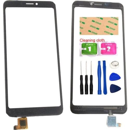 Touch Screen For TP-Link Neffos C7S Touch Screen Digitizer Panel Front Glass Lens Sensor Mobile 3M Glue Tools
