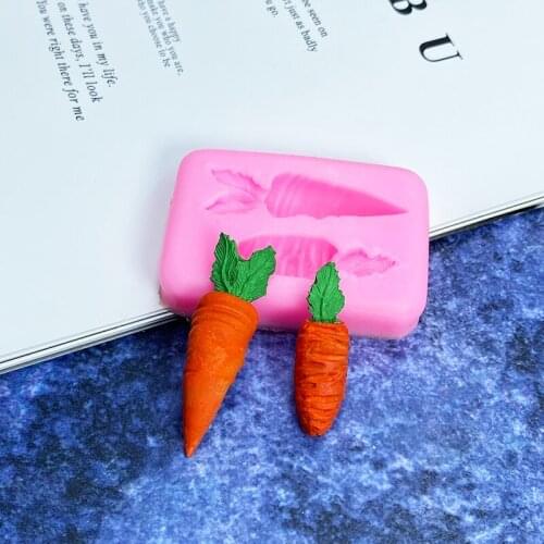 Vegetable carrot shape silicone mold Chocolate Sugar Baking Tool Cake decoration mold Drip hand tools