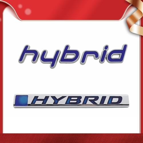 3D Blue Hybrid for 2015+ Sonata Hybrid ACCORD CAMRY car Hood Fender trunk Rear Bonnet Nameplate Decal Emblem Badge Sticker