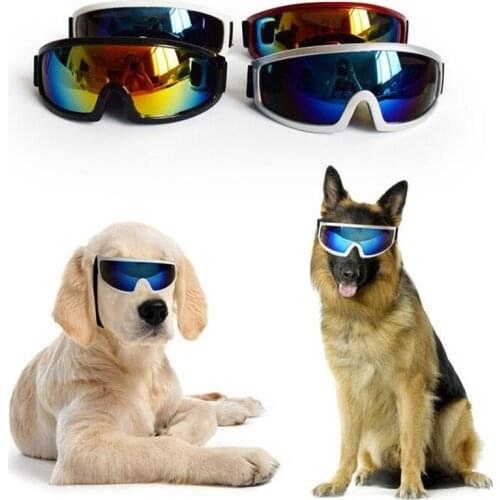 Leisure Goggle Large Dog Eyeglasses Big Pet Sunglasses Summer 100% Ultraviolet-proof Shading Mirror Eyewear For Oversized Dogs