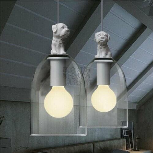 Modern hanging lamps G80 Bulb American Retro European pendant lighting bar Restaurant Dog vintage pendant lamp