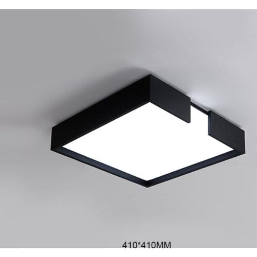 Modern 18W 32W LED Acrylic Flush Mount Lighting Fixture Simple Square White Black Ceiling Light For Living Room Bedroom CL200