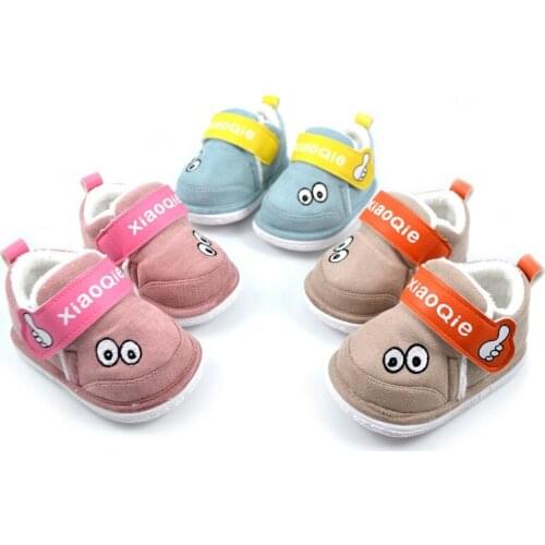DOGEEK Warm Winter Thickening Childrens Cotton Shoes Baby Shoes Plus Velvet Toddler Shoes To Keep Warm Baby Cotton Shoes