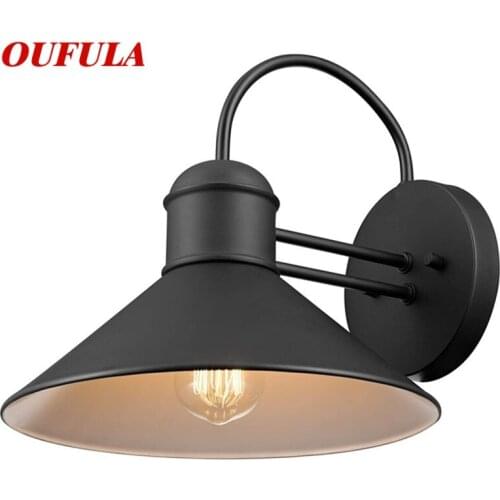 OUFULA Outdoor Wall Lamp Classical LED Sconces Lighting Waterproof Home For Porch Villa