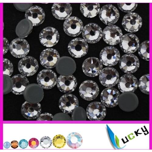 Top quality hotfix rhinestones! 16 faces cut 8 big + 8 small sun flower facets ss16 ss30 ss20 crystal Clear Newest Design