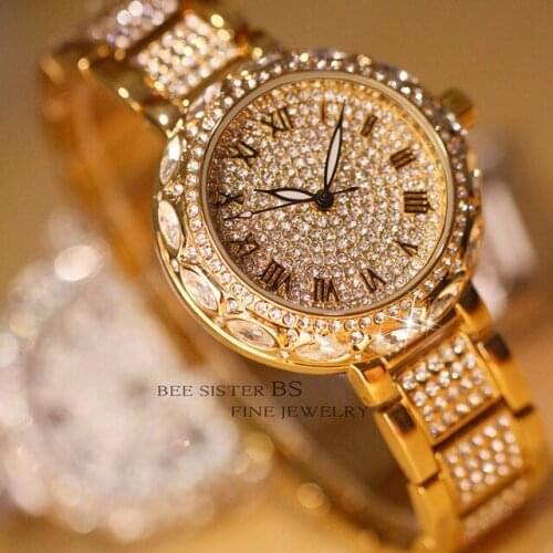 2019 Women Watches Top Brand Luxury Diamond Female Elegant Dress Watches Ladies Wristwatch Relogios Femininos saat Clock ZDJ