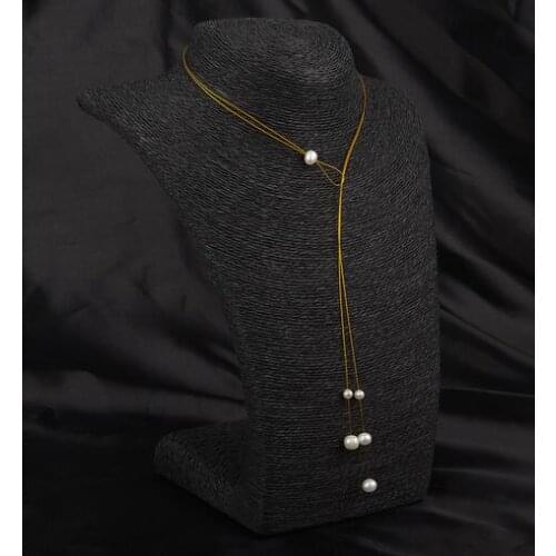 Gold injection jewelry 100% Natural freshwater pearl pendant Necklace for women