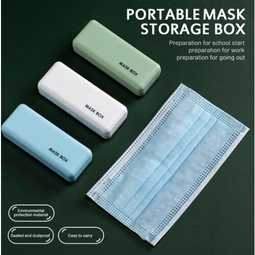1/3pcs Buckle Mini Mask Storage Box Student Pocket Portable Mask Sundries Dust-prof Box Multifunctional Anti-dirty Storage Case