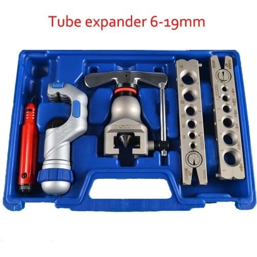 1 SET Tube Expander With Cutter And Chamfering Copper Tube/ Pipe Expanding Tools Set Trumpet Tool 5-19mm WK-806FT