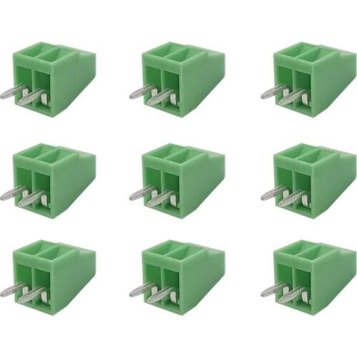 10Pcs 2Pin KF120 2.54mm Straight Pin PCB Screw Terminal KF120-2P Terminal Block Connector