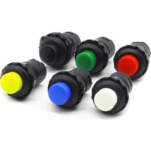 12mm Lock Latching OFF- ON Push Button Switch maintained fixed pushbutton switches Self-Lock button