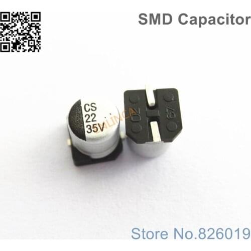300pcs/lot 35v 22uf SMD Aluminum Electrolytic Capacitors size 5*5.4 22uf 35v