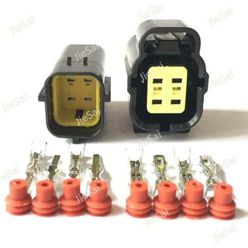4 Pin Female Male Automotive Electrical Plug Waterproof Denso Connector 174257-2 174259-2 For MAZDA 626 98-00 Oxygen Sensor