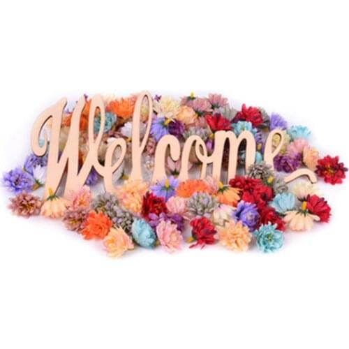 55pcs/lot Carnation Flower Head Wedding Christmas Scrapbooking Home Decor Bridal Accessories Retro Artificial Flowers Diy Crafts