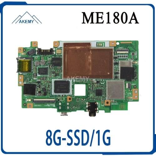 Akemy For Asus MeMO Pad HD 8 ME180A ME180 Tablets motherboard Mainboard logic boardK00L 100% TESED OK W/ 8G-SSD/1G/qc1.6