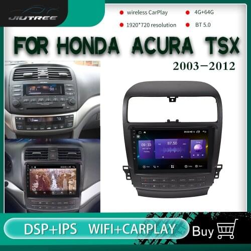 2din Android 10.0 Car Multimedia Player For Acura TSX 2003-2012 Touch Screen Auto Stereo DSP Multimedia Player GPS Navigation