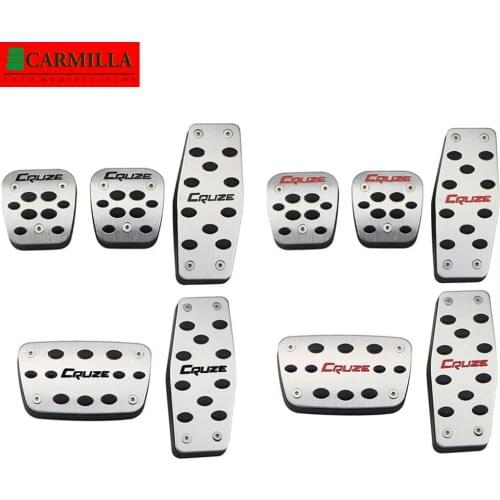 Carmilla Car Pedals for Chevrolet Cruze Sedan Hatchback 2009 - 2015 Aluminum Alloy Gas Pedal Brake Pedal Protector Cover AT MT