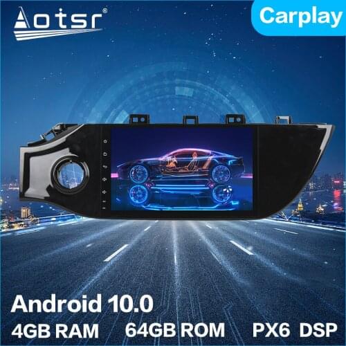 Aotsr Android 10.0 4+64GB Car Radio Player GPS Navigation Car Stereo HD Multimedia Head Unit For Kia K2 2017 - 2019 DSP Carplay