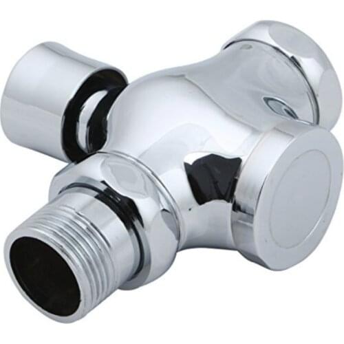 BaiDaiMoDeng Toilet Toilet Stool Delay Flush Valve Squat Toilet Flush Valve Hand-type Self-closing Switch-1 inch