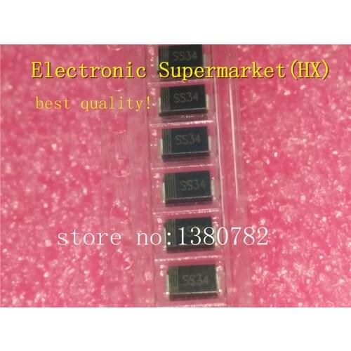 Free shipping 2000pcs IN5822 SS34 DO-214AC 1N5822 SMD Schottky Barrier Diodes,integrated circuits& Best quality In stock