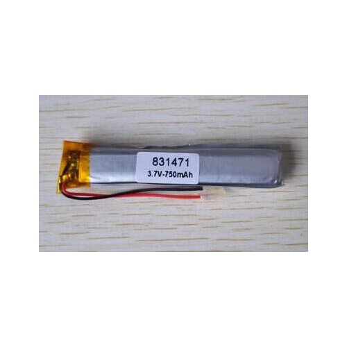 Free shipping 2pcs/lot 3.7V 750mAh 831471 750mAh polymer lithium ion battery li-po Rechargeable batteries