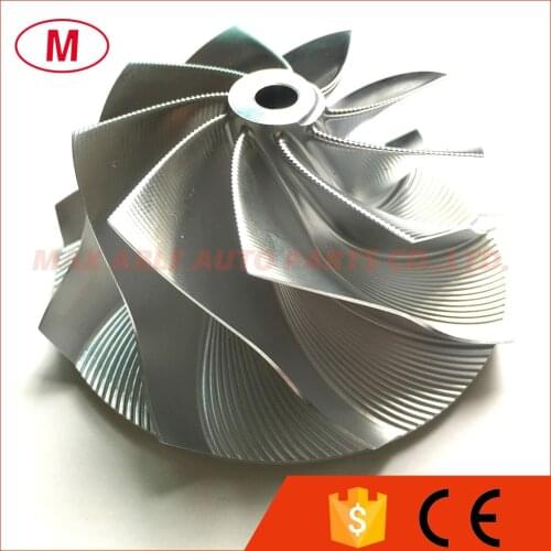 GTX3076 GEN ll 58.23/76.43mm 9+0 blades Point Milling High Performance Aluminum 2618/Point Milling/Turbo Billet Compressor wheel