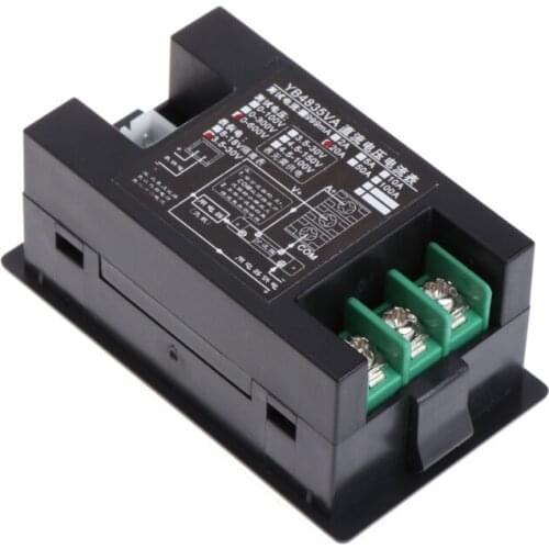 GXMA DC 600V 20A Dual Digital Voltmeter Ammeter Volt Amp Tester Gauge Meter Red+Green LED