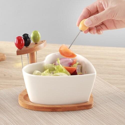 Creative dried fruit plate Ceramic salad bowl Fruit plate candy plate snack snack plate