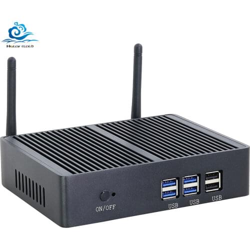 Cheap Fanless Mini PC HTPC Intel Core i5 7200U 4210Y i3 7100U i7 5500U Windows 10 Computer Desktop DDR3L WiFi VGA Graphics 5500