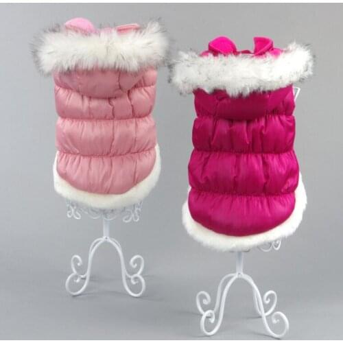 New style pet jacket cute pet dog winter warm coat dog clothes pet clothing dog down coat pet hooded dog hoodies Hat detachable