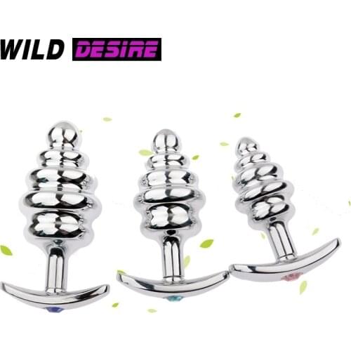 New Small Thread Metal Anal Plug Dildo Anal Sex Toys Butt Plug Adult Sex Products Erotic Toy For Men Women Anus Dilation Beads