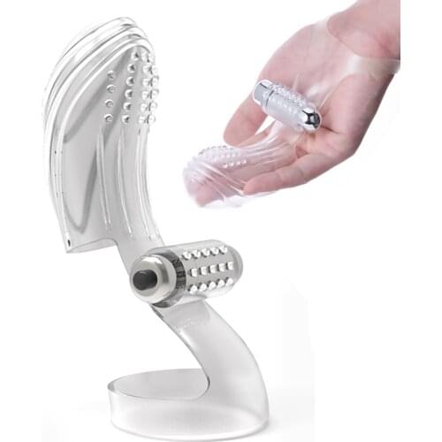 Finger Sleeve Vibrator Female Masturbator G Spot Massage Clit Stimulate Sex Toys For Women Lesbian Orgasm Adult Products