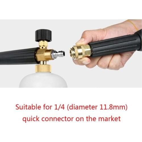 Car Foamer Wash Jet Bottle 1/4" Snow Foam Lance Cannon Washer Soap Pressure