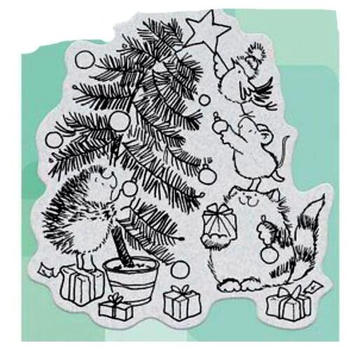 Feast Transparent Silicone Rubber Stamp And Metal Die Sheet Cling Scrapbooking DIY Cute Pattern Photo Album