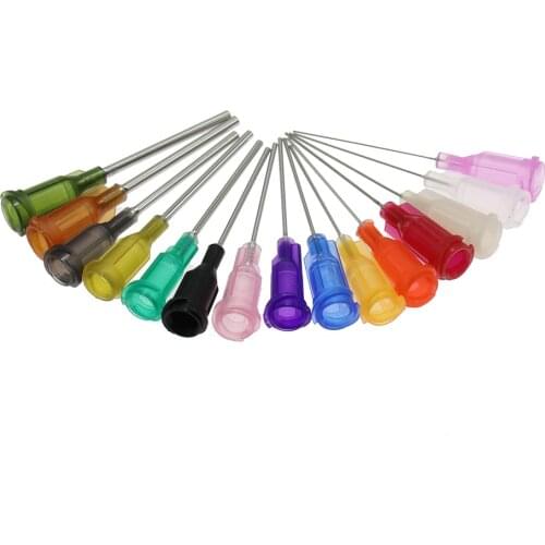 25pcs 1 Inchscrew Precision Tips Liquid Dispenser Syringe Needle Stainless Steel Tube Blunt 14G 20G 30G,Gauge Glue