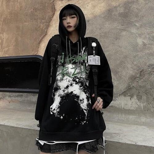 PUNK STYLE GIRL Women's Sweatshirts With Inscriptions