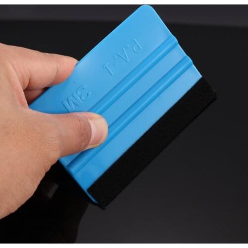 Blue Plastic Squeegee Vinyl Soft Felt Glass Windows Wiper Car Styling Accessories Car Foil Tool Squeegee Sticker Tool Scraper