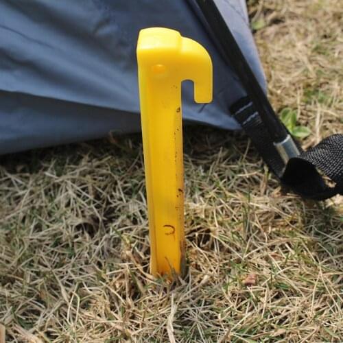 Outdoor 9 inch Ultra light plastic nail tent sky Beach Butyl snow stake peg hooks camping accessories rod building