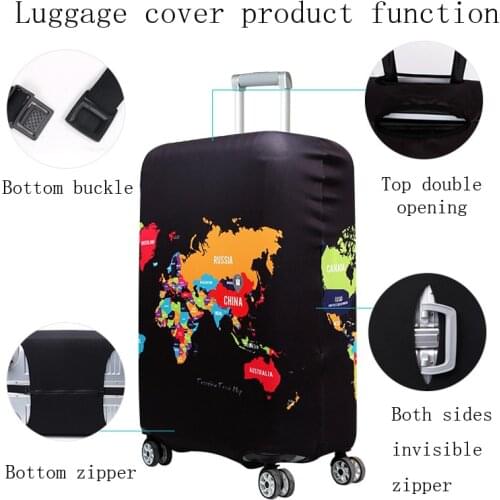 Thicken Suitcase Cover For 18-32Inch Suitcase Luggage Protective Cover Travel Elastic Luggage Cover Without Suitcase