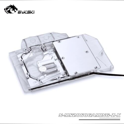 Bykski Water Block use for MSI RTX2060 GAMING Z 6G/ RTX2060 ventus 6G/6G OC /RTX2070 ventus 8G /3PIN 5V RGB / 4PIN 12V RGB