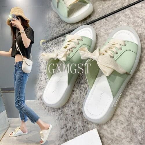 2021 Fashion Casual Sneakers Flat Heels Slides Women Sandals Comfort Platform Slippers Women Shoes Summer Size 35-43
