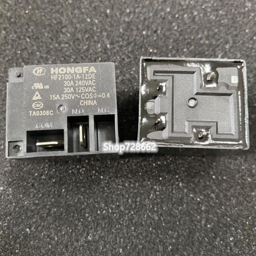 100% Original Neue HONGFA HF HF2100-1A-12DE 12VDC HF2100-1A-24DE HF2100-1A-24DEF 24VDC 30A 4PINS Power Relais