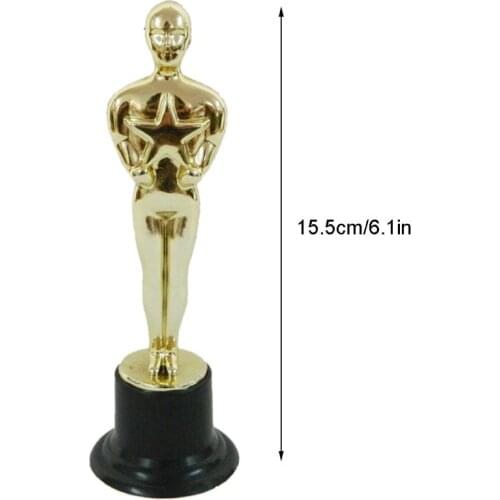 12Pcs Oscar Statuette Mold Reward the Winners Magnificent Trophies in Ceremonies F3ME