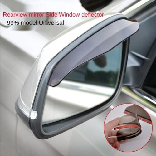 2 Piece/Pair Black Transparent Universal Auto Parts Rearview Mirror Protector Rain Cover Car Rearview Mirror Eyebrow Rain Cover