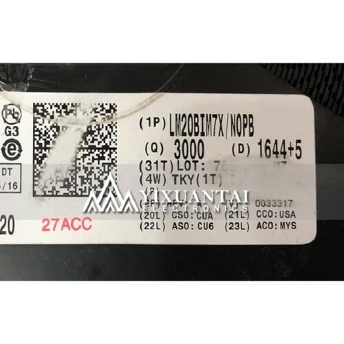 20pcs/lot 50pcs/lot 100pcs/lot Free Shipping! 100% New Original LM20BIM7X LM20BIM LM20 T2B SC70-5